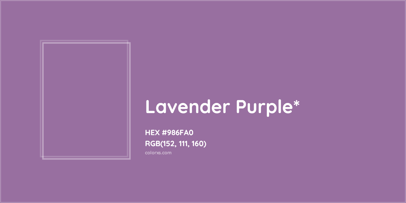 HEX #986FA0 Color Name, Color Code, Palettes, Similar Paints, Images