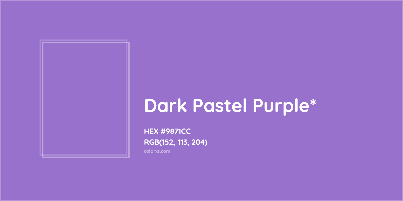 HEX #9871CC Color Name, Color Code, Palettes, Similar Paints, Images