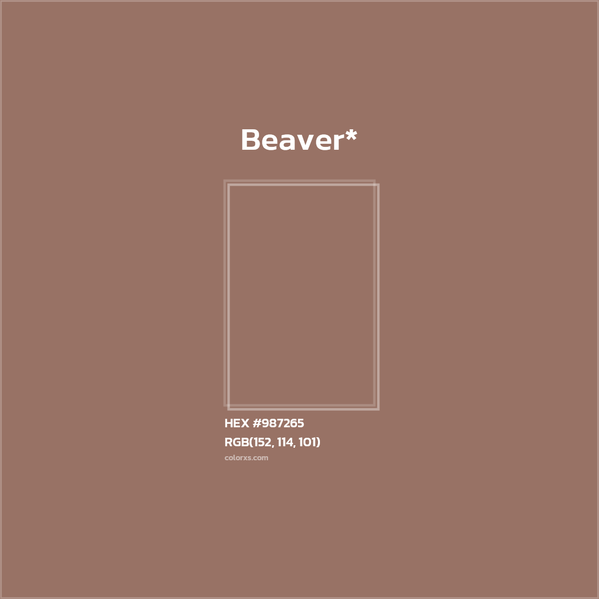 HEX #987265 Color Name, Color Code, Palettes, Similar Paints, Images