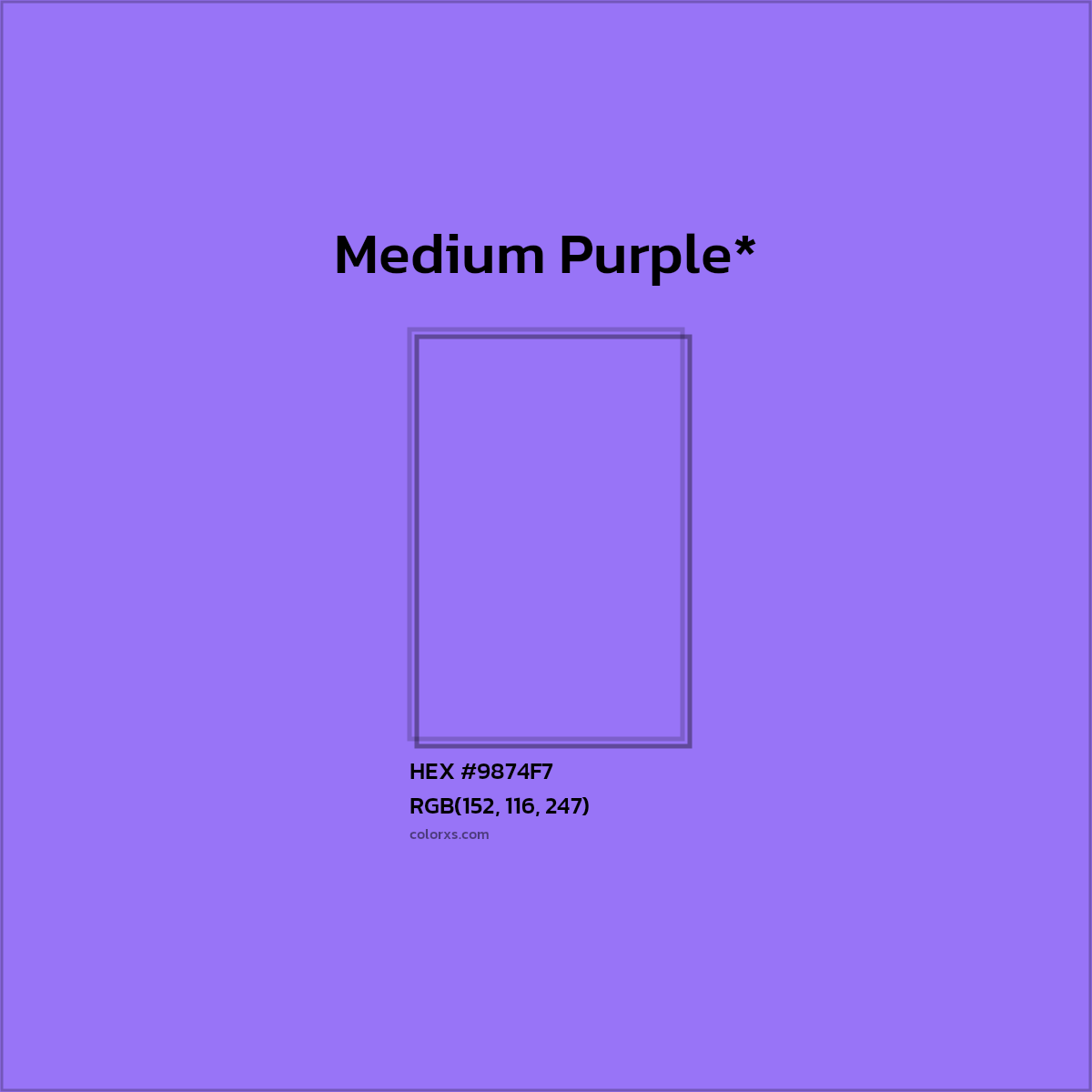HEX #9874F7 Color Name, Color Code, Palettes, Similar Paints, Images