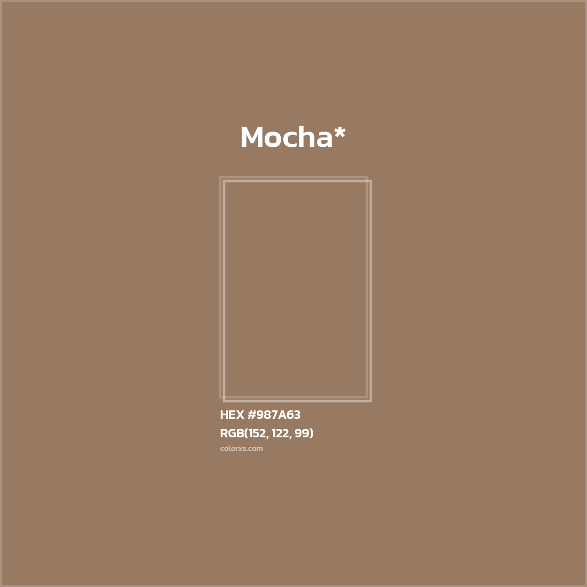 HEX #987A63 Color Name, Color Code, Palettes, Similar Paints, Images