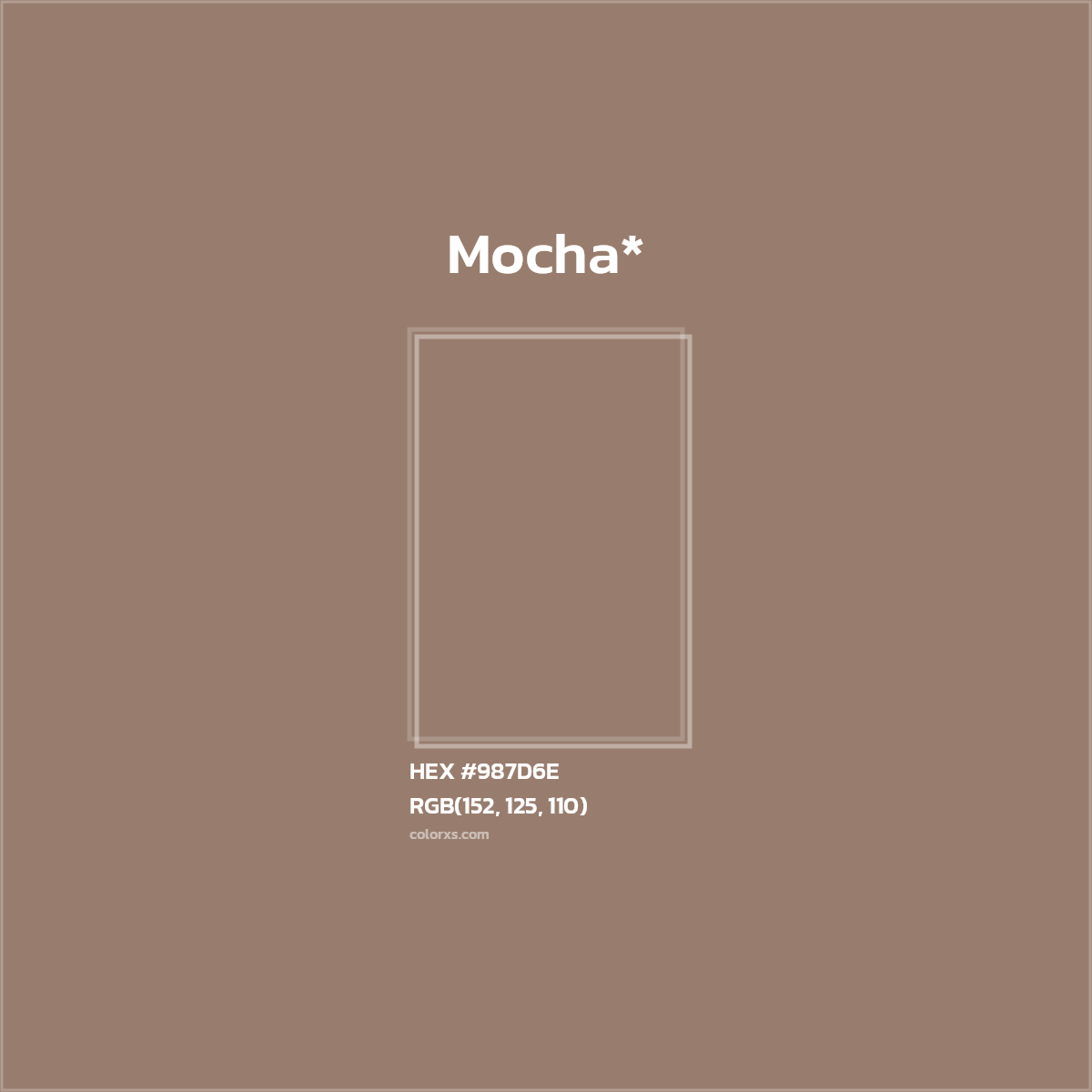 HEX #987D6E Color Name, Color Code, Palettes, Similar Paints, Images