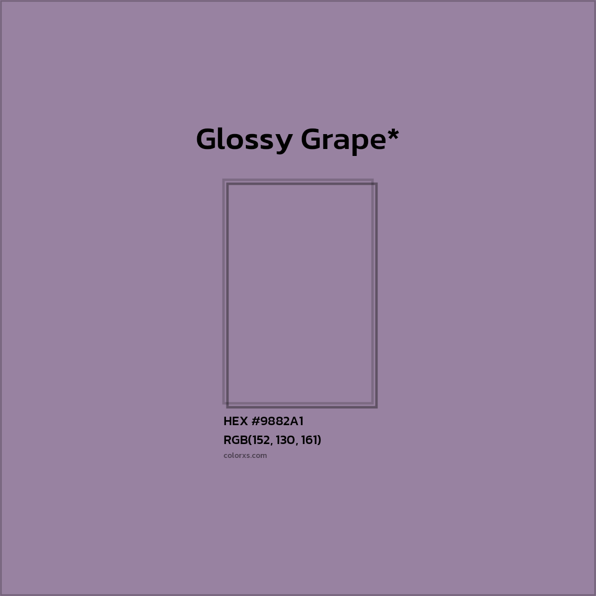 HEX #9882A1 Color Name, Color Code, Palettes, Similar Paints, Images