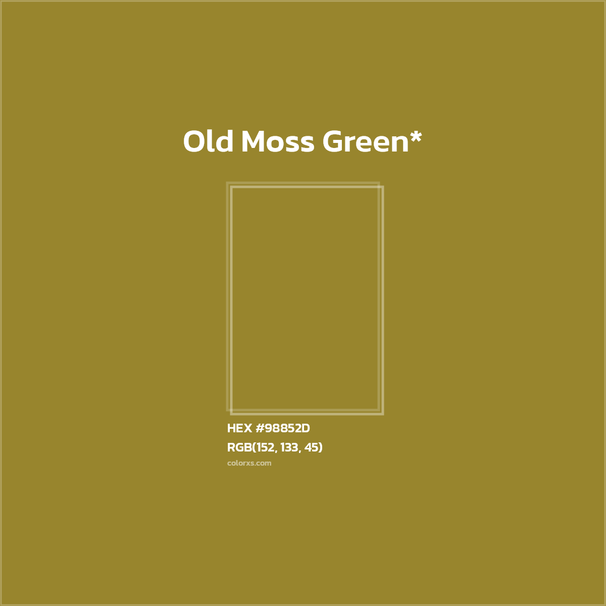 HEX #98852D Color Name, Color Code, Palettes, Similar Paints, Images