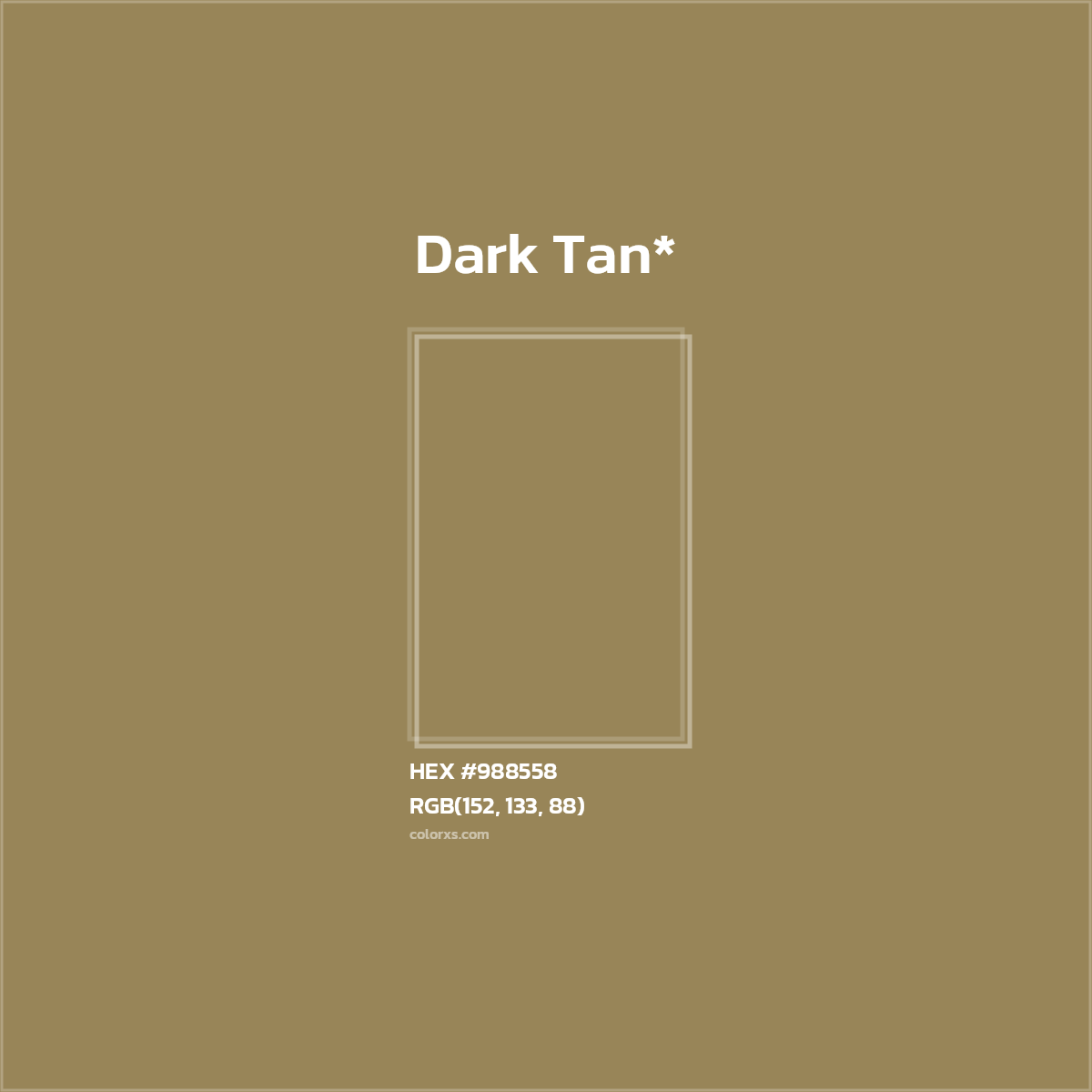 HEX #988558 Color Name, Color Code, Palettes, Similar Paints, Images