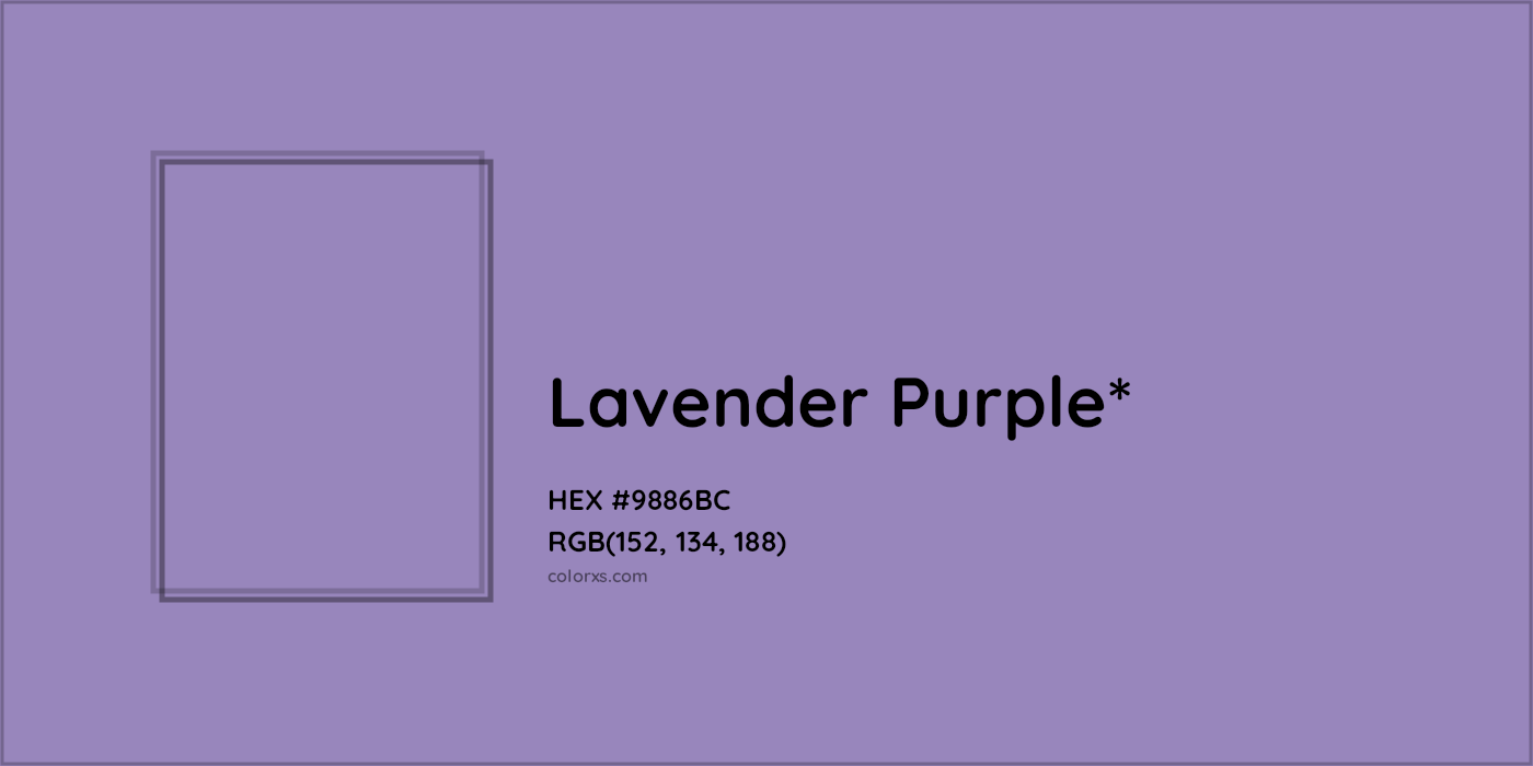 HEX #9886BC Color Name, Color Code, Palettes, Similar Paints, Images