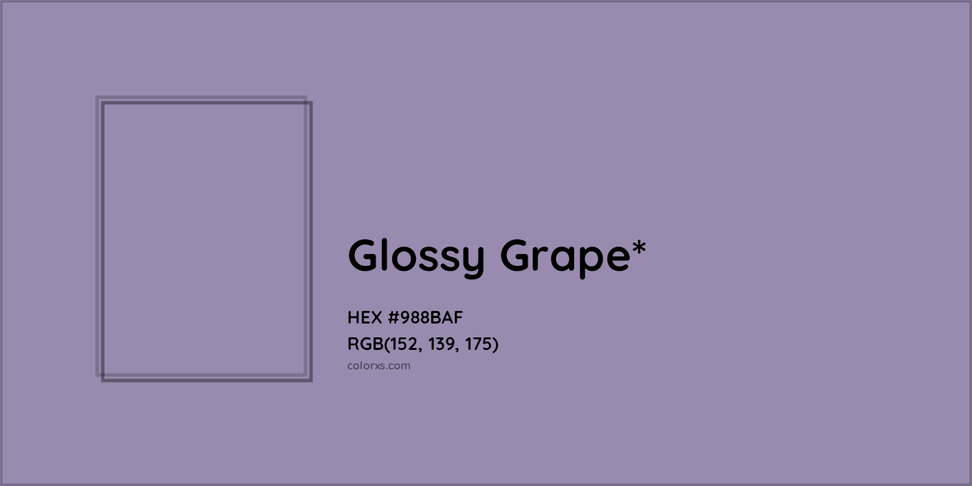 HEX #988BAF Color Name, Color Code, Palettes, Similar Paints, Images