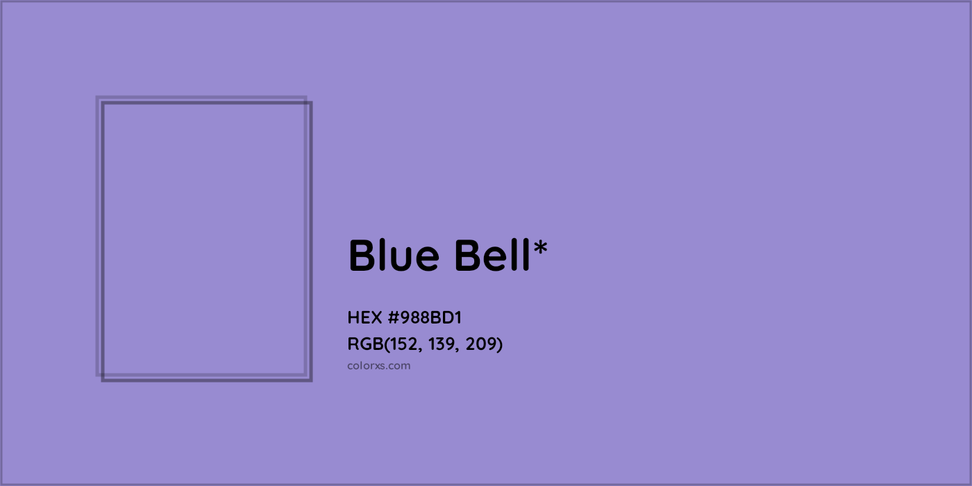 HEX #988BD1 Color Name, Color Code, Palettes, Similar Paints, Images