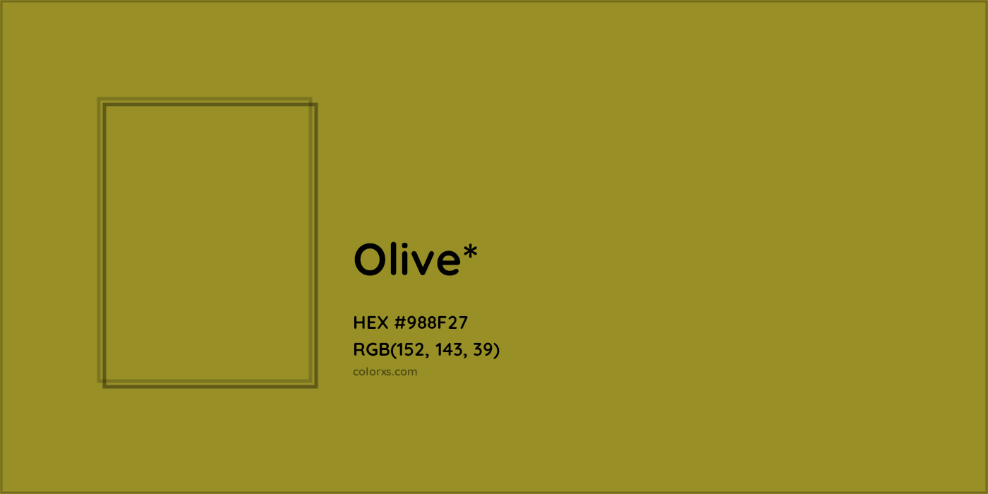 HEX #988F27 Color Name, Color Code, Palettes, Similar Paints, Images