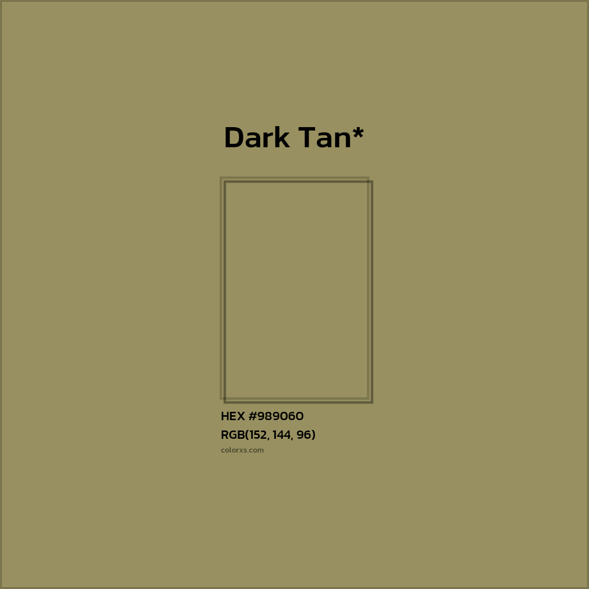 HEX #989060 Color Name, Color Code, Palettes, Similar Paints, Images