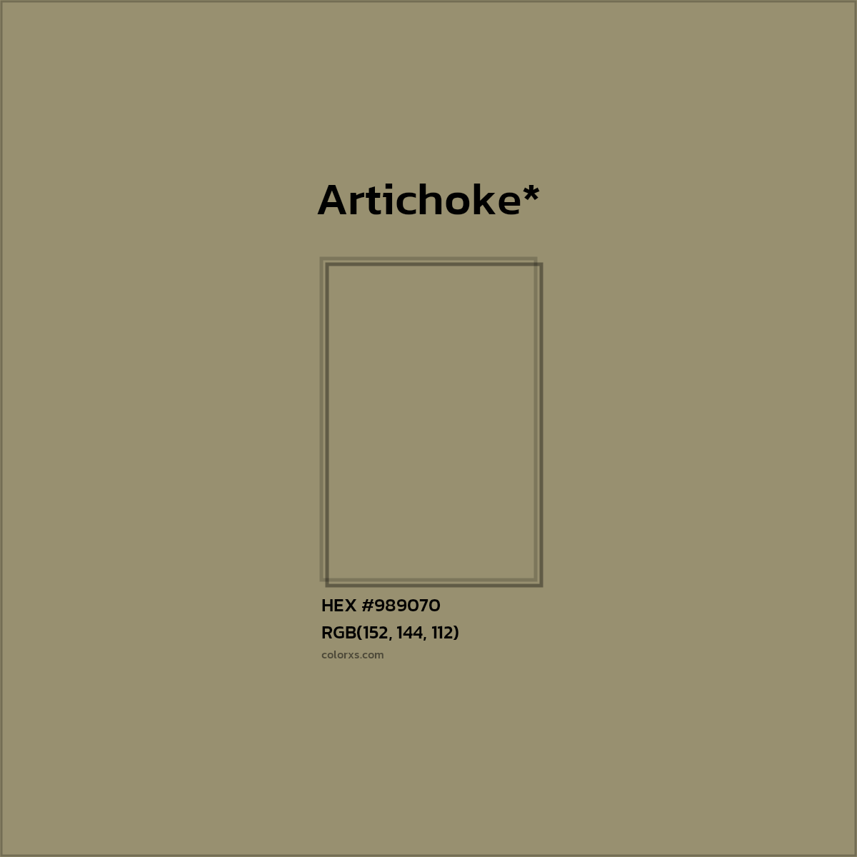 HEX #989070 Color Name, Color Code, Palettes, Similar Paints, Images