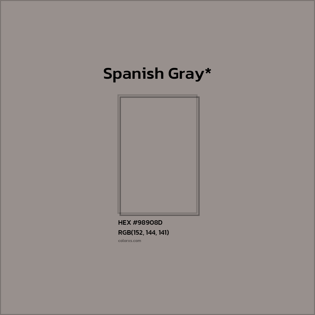 HEX #98908D Color Name, Color Code, Palettes, Similar Paints, Images