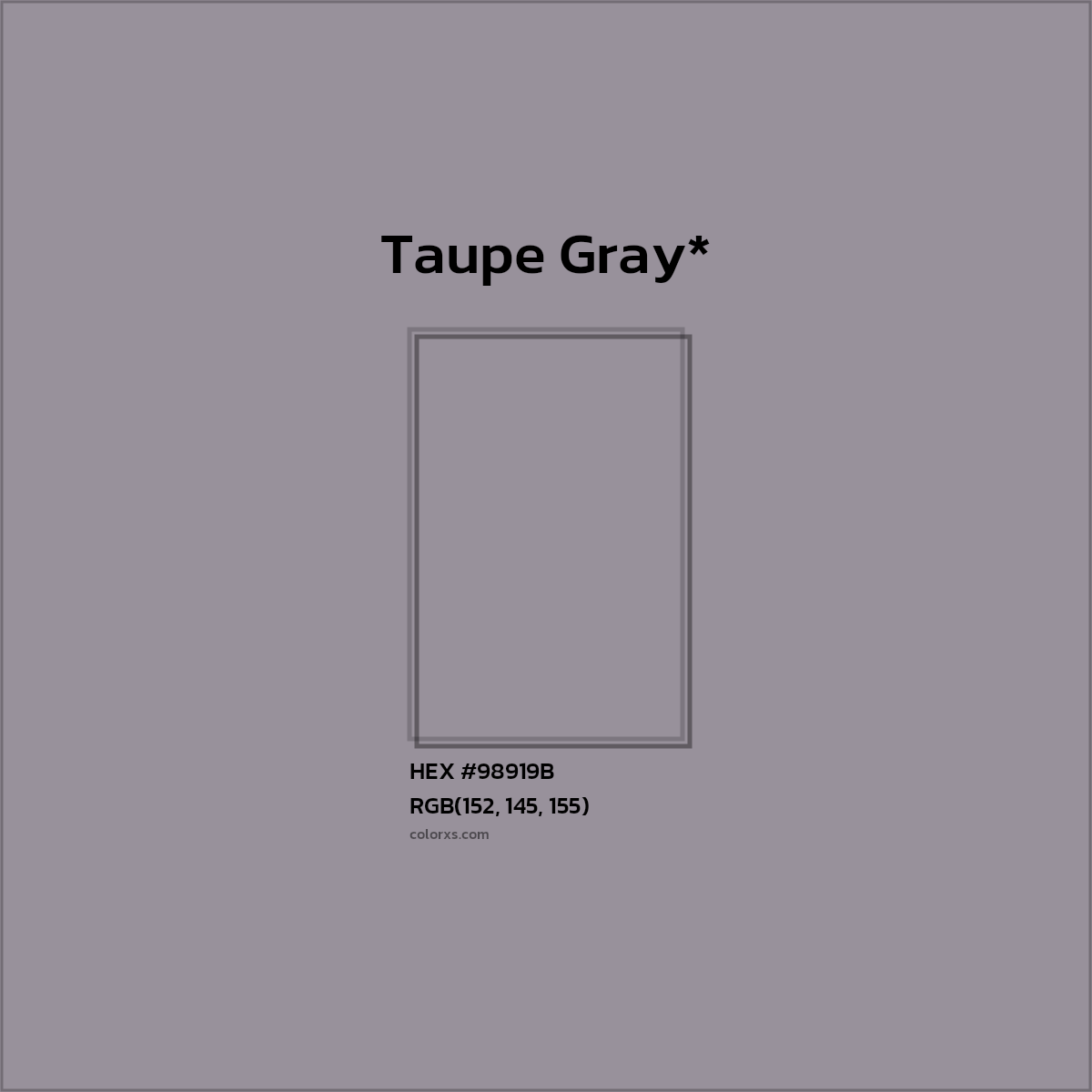 HEX #98919B Color Name, Color Code, Palettes, Similar Paints, Images