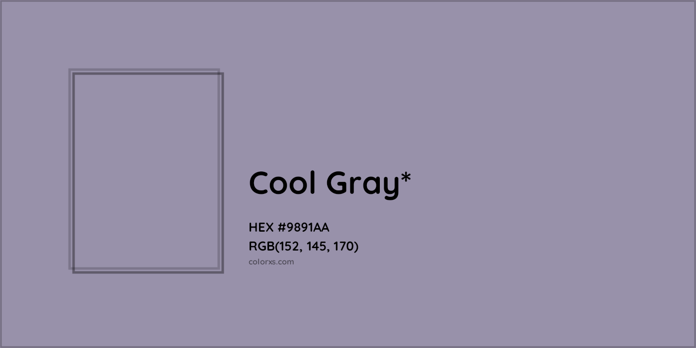 HEX #9891AA Color Name, Color Code, Palettes, Similar Paints, Images