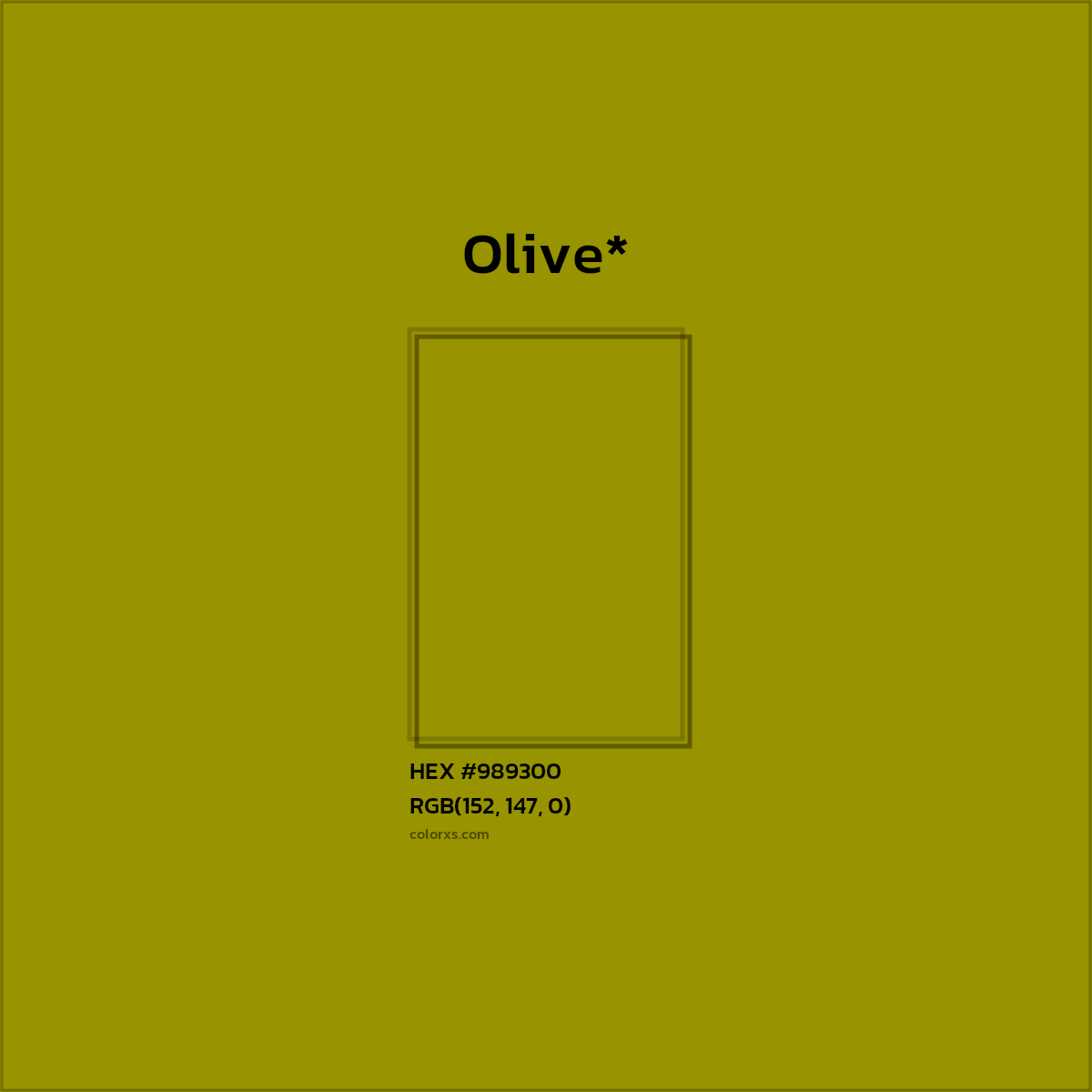 HEX #989300 Color Name, Color Code, Palettes, Similar Paints, Images