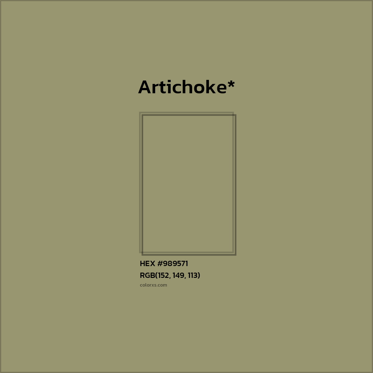 HEX #989571 Color Name, Color Code, Palettes, Similar Paints, Images