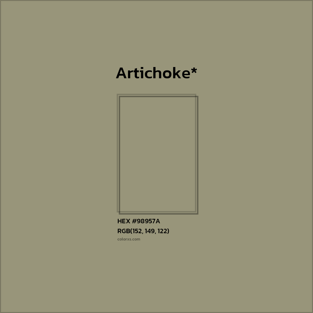 HEX #98957A Color Name, Color Code, Palettes, Similar Paints, Images