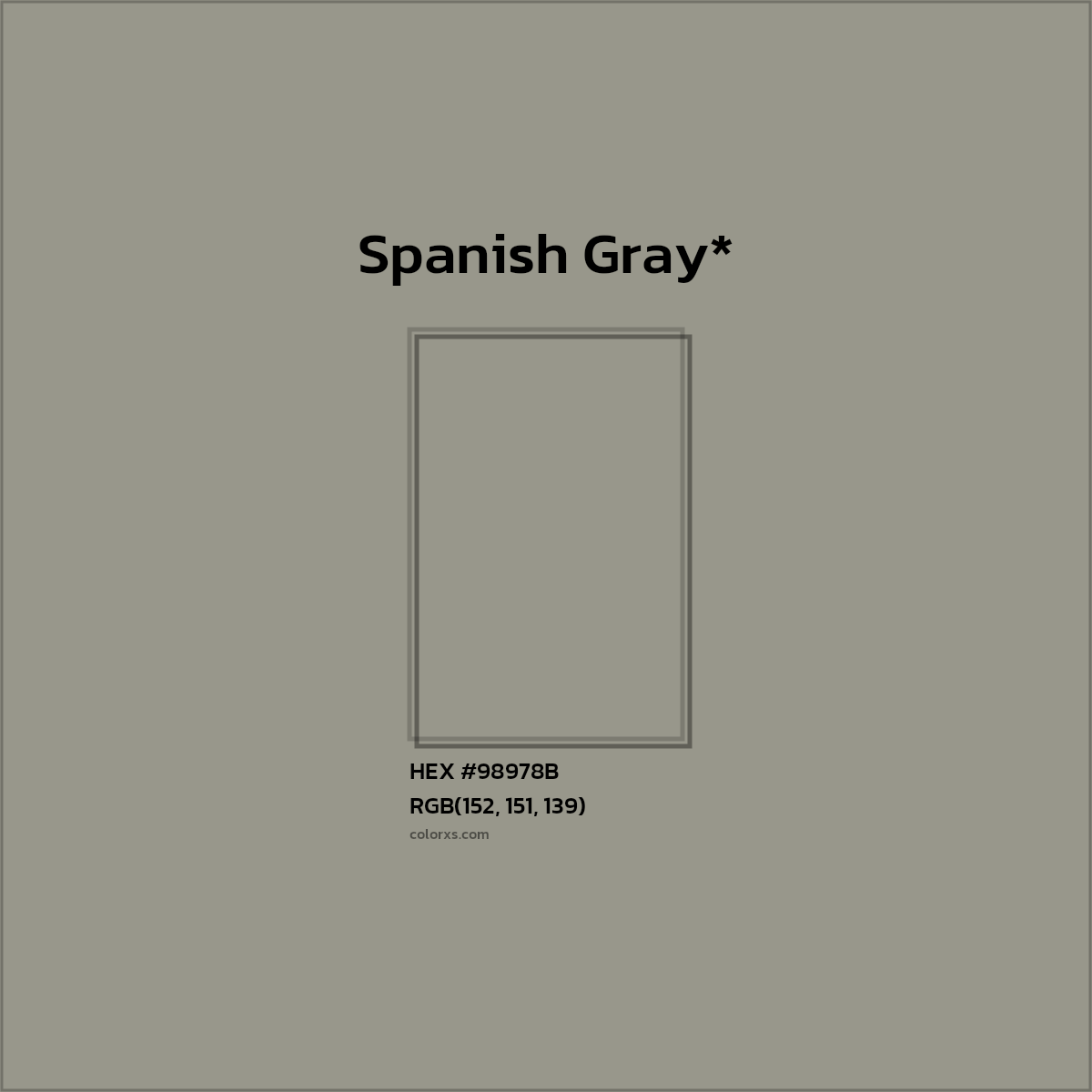 HEX #98978B Color Name, Color Code, Palettes, Similar Paints, Images