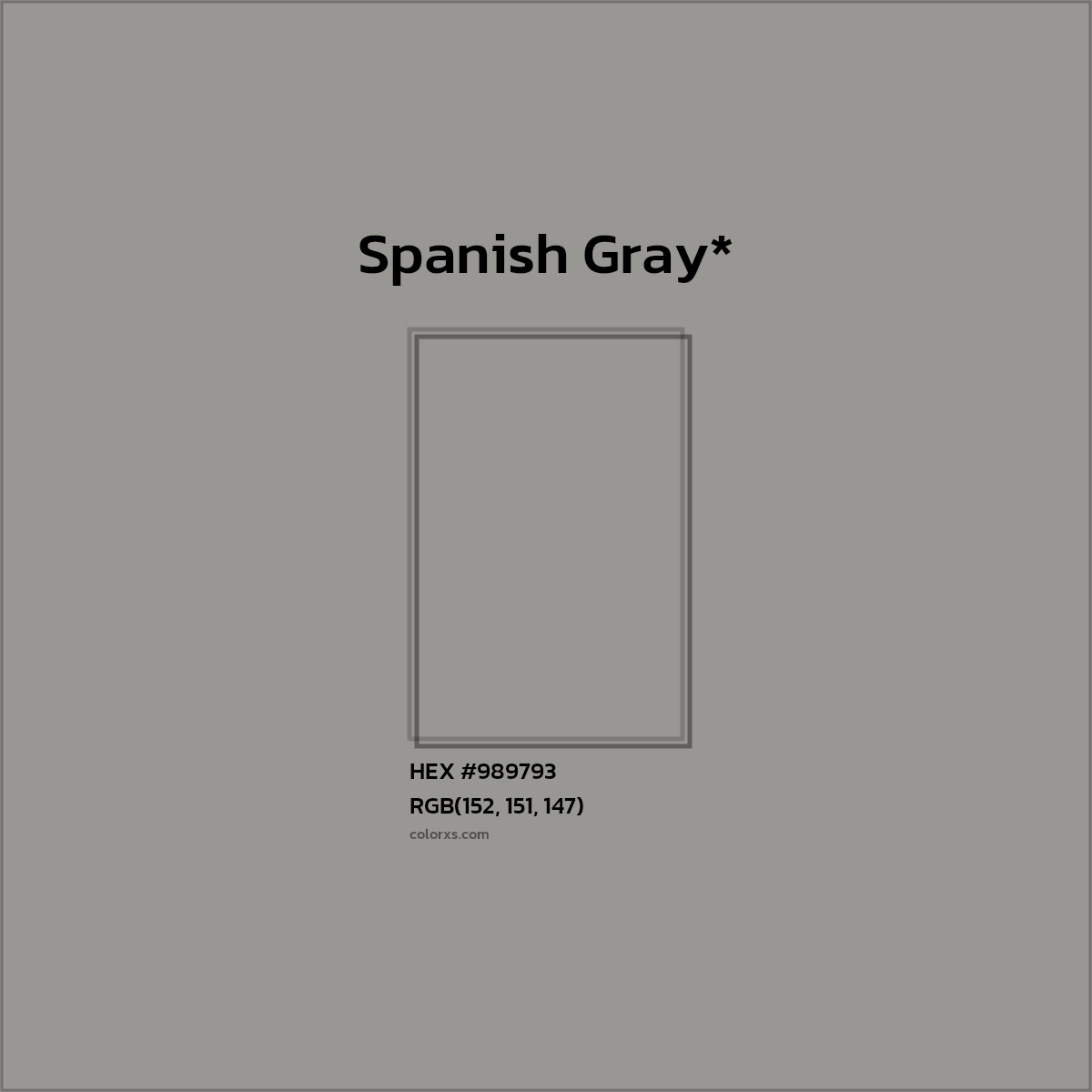 HEX #989793 Color Name, Color Code, Palettes, Similar Paints, Images