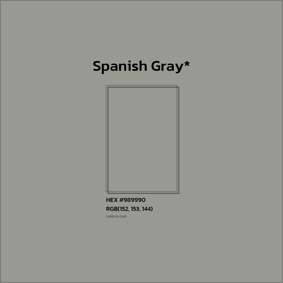HEX #989990 Color Name, Color Code, Palettes, Similar Paints, Images