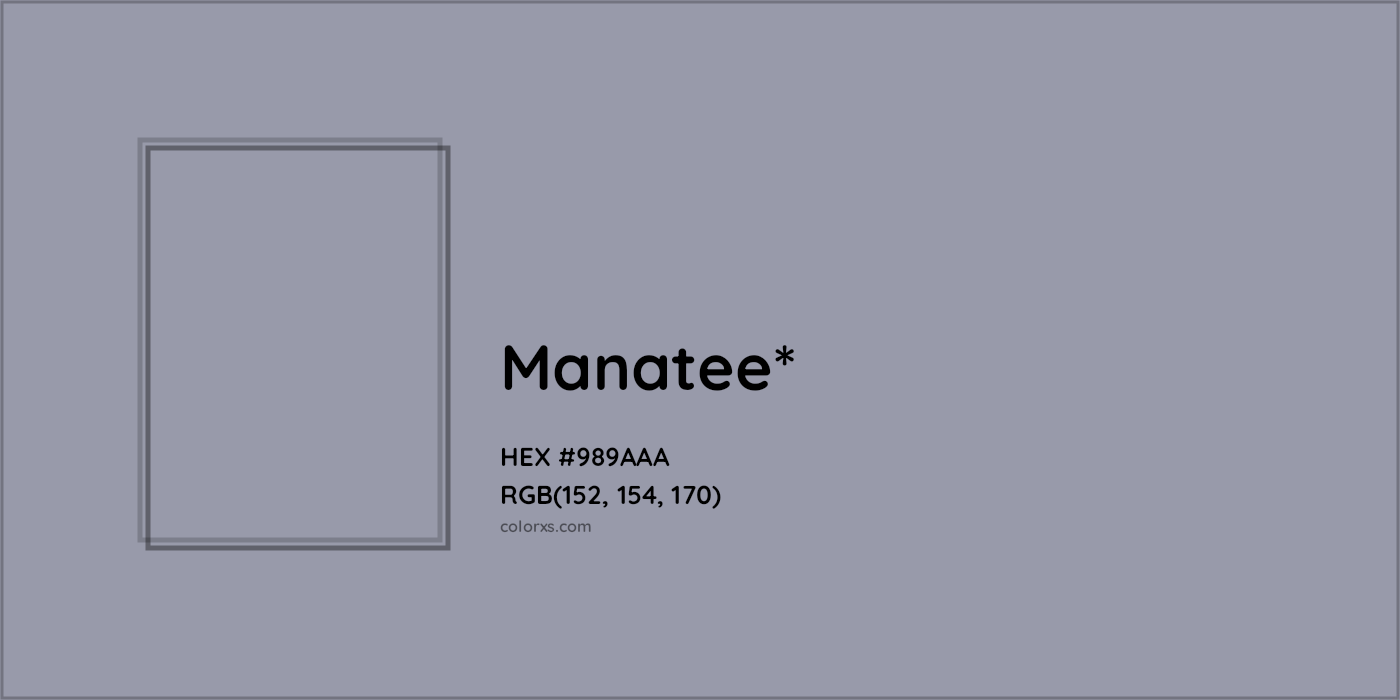 HEX #989AAA Color Name, Color Code, Palettes, Similar Paints, Images