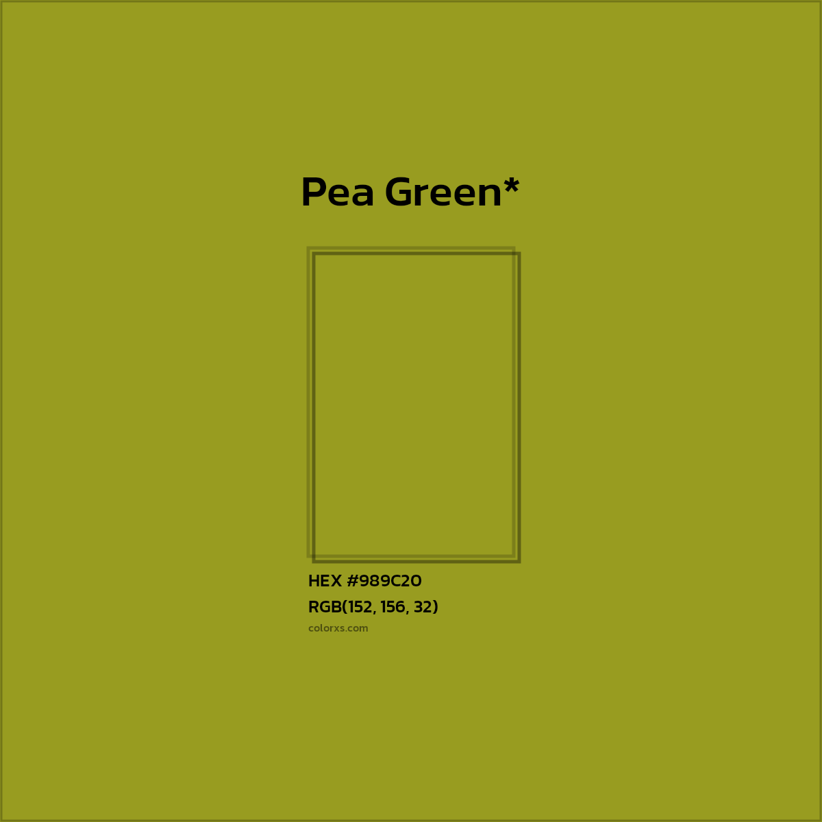 HEX #989C20 Color Name, Color Code, Palettes, Similar Paints, Images