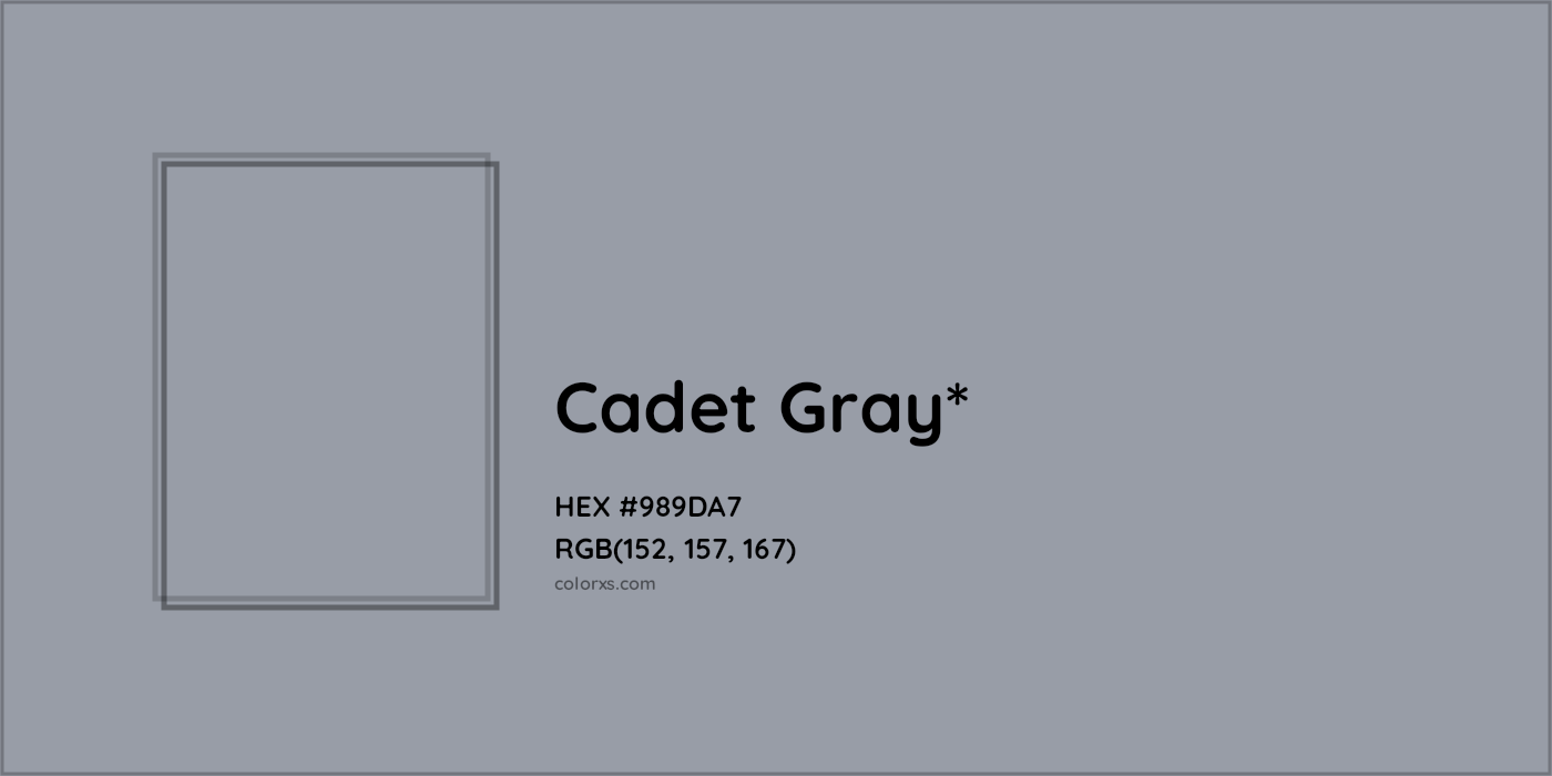HEX #989DA7 Color Name, Color Code, Palettes, Similar Paints, Images