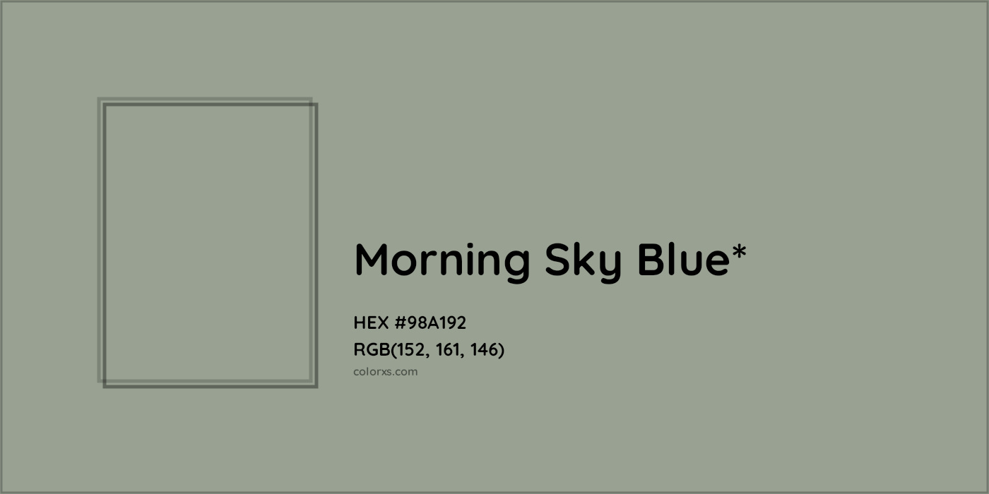 HEX #98A192 Color Name, Color Code, Palettes, Similar Paints, Images
