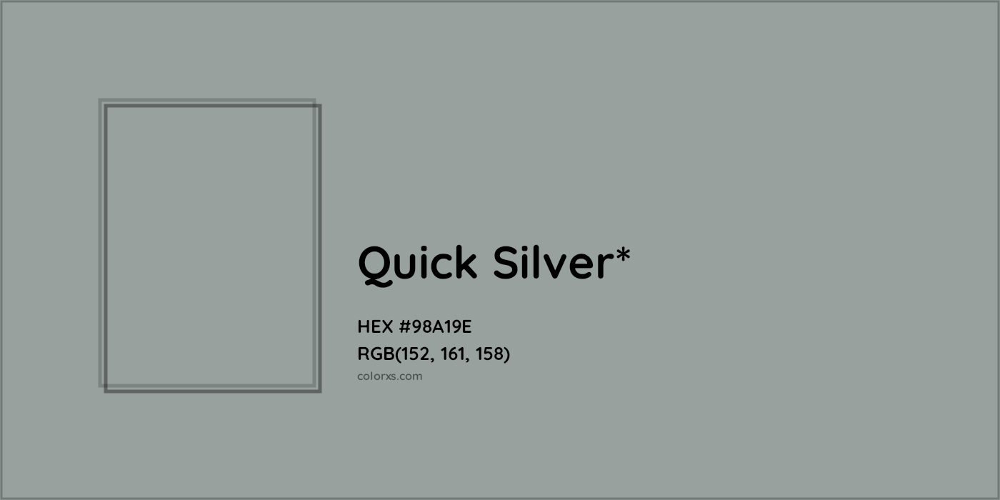 HEX #98A19E Color Name, Color Code, Palettes, Similar Paints, Images