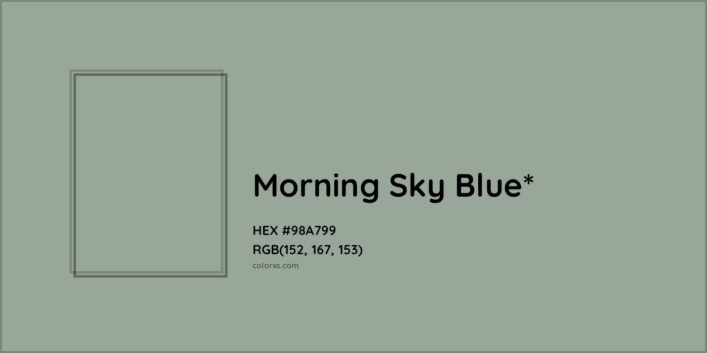 HEX #98A799 Color Name, Color Code, Palettes, Similar Paints, Images