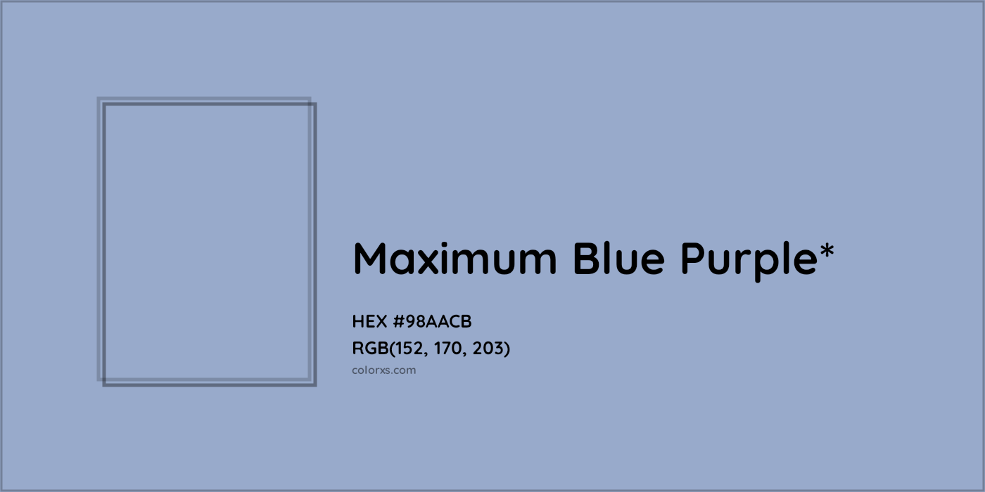 HEX #98AACB Color Name, Color Code, Palettes, Similar Paints, Images