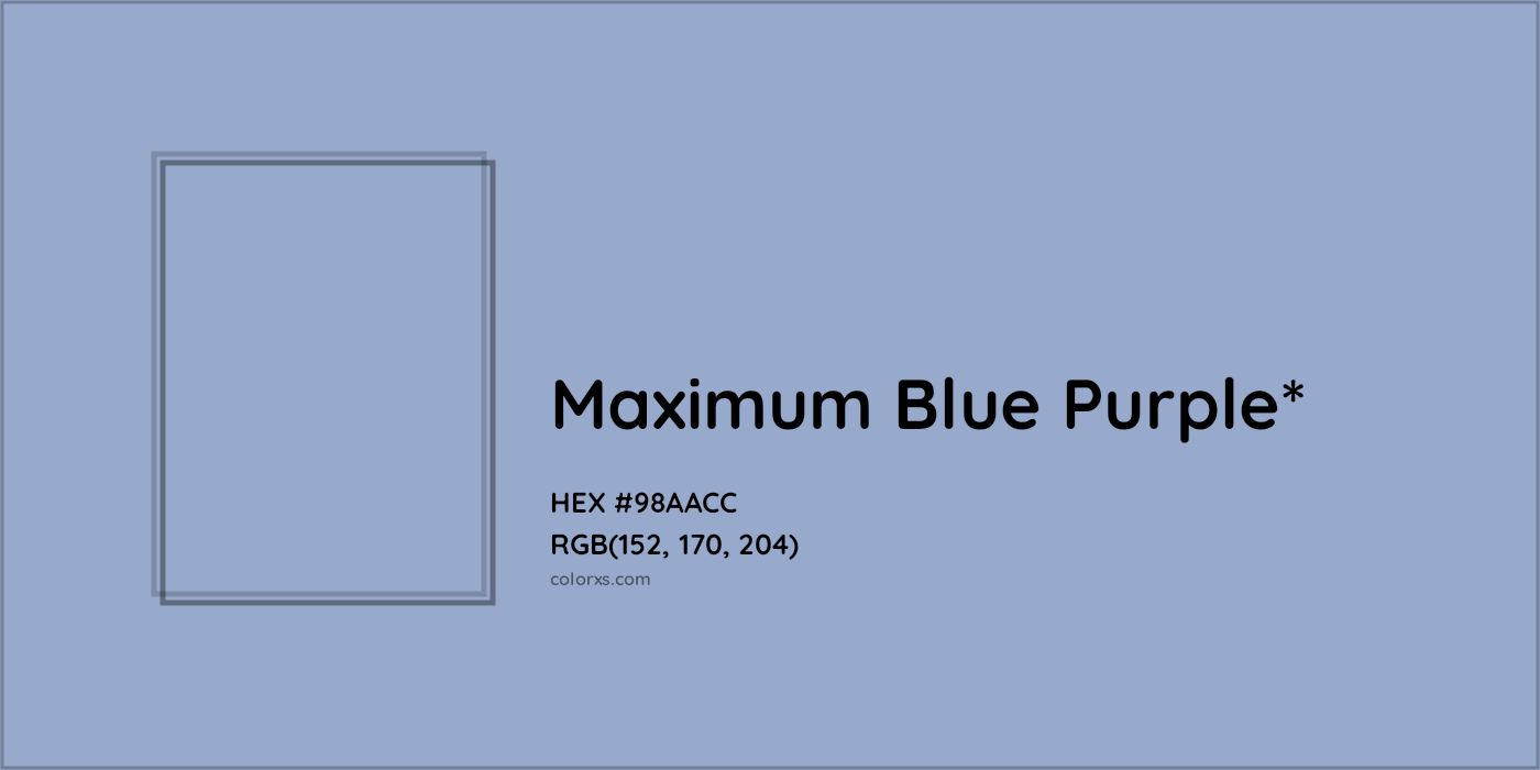 HEX #98AACC Color Name, Color Code, Palettes, Similar Paints, Images