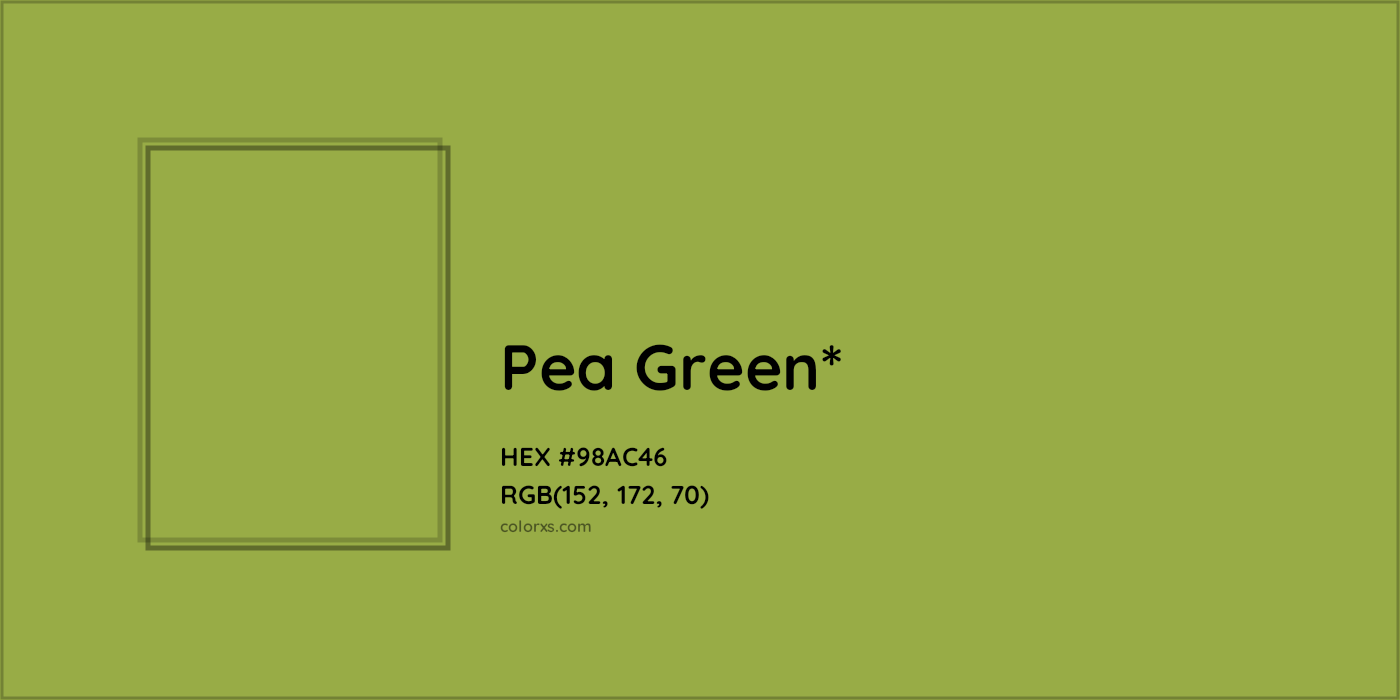 HEX #98AC46 Color Name, Color Code, Palettes, Similar Paints, Images