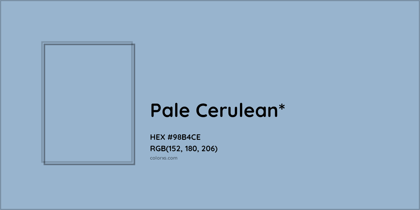 HEX #98B4CE Color Name, Color Code, Palettes, Similar Paints, Images