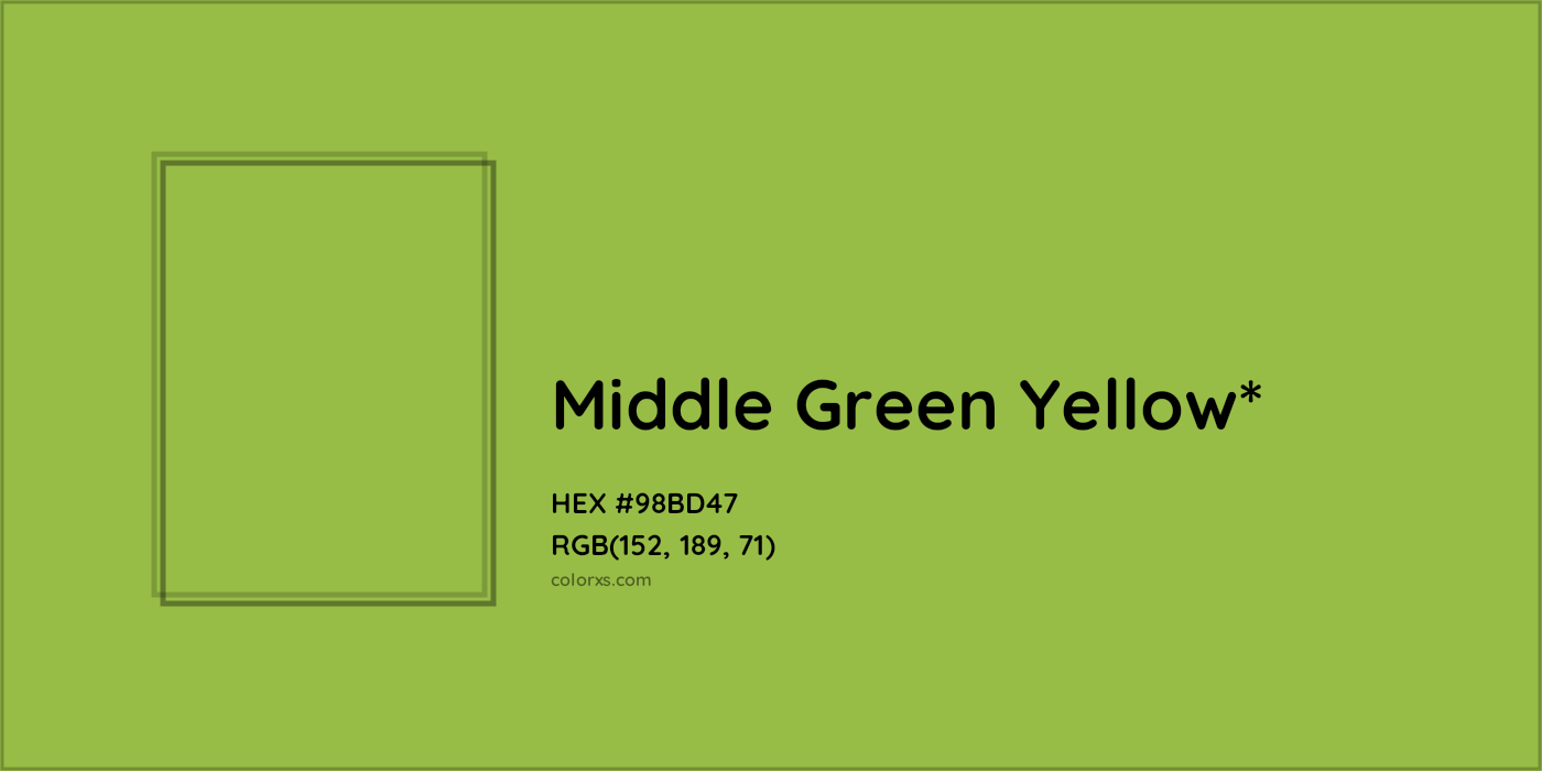 HEX #98BD47 Color Name, Color Code, Palettes, Similar Paints, Images