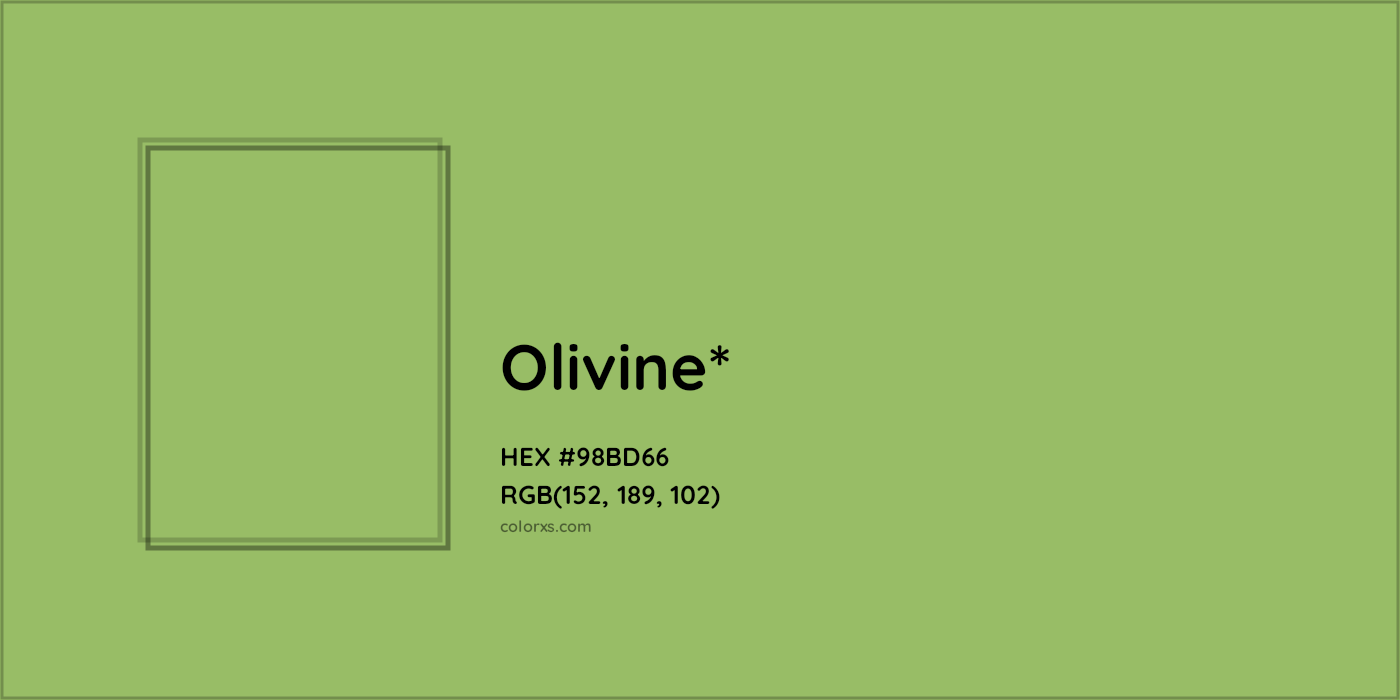 HEX #98BD66 Color Name, Color Code, Palettes, Similar Paints, Images