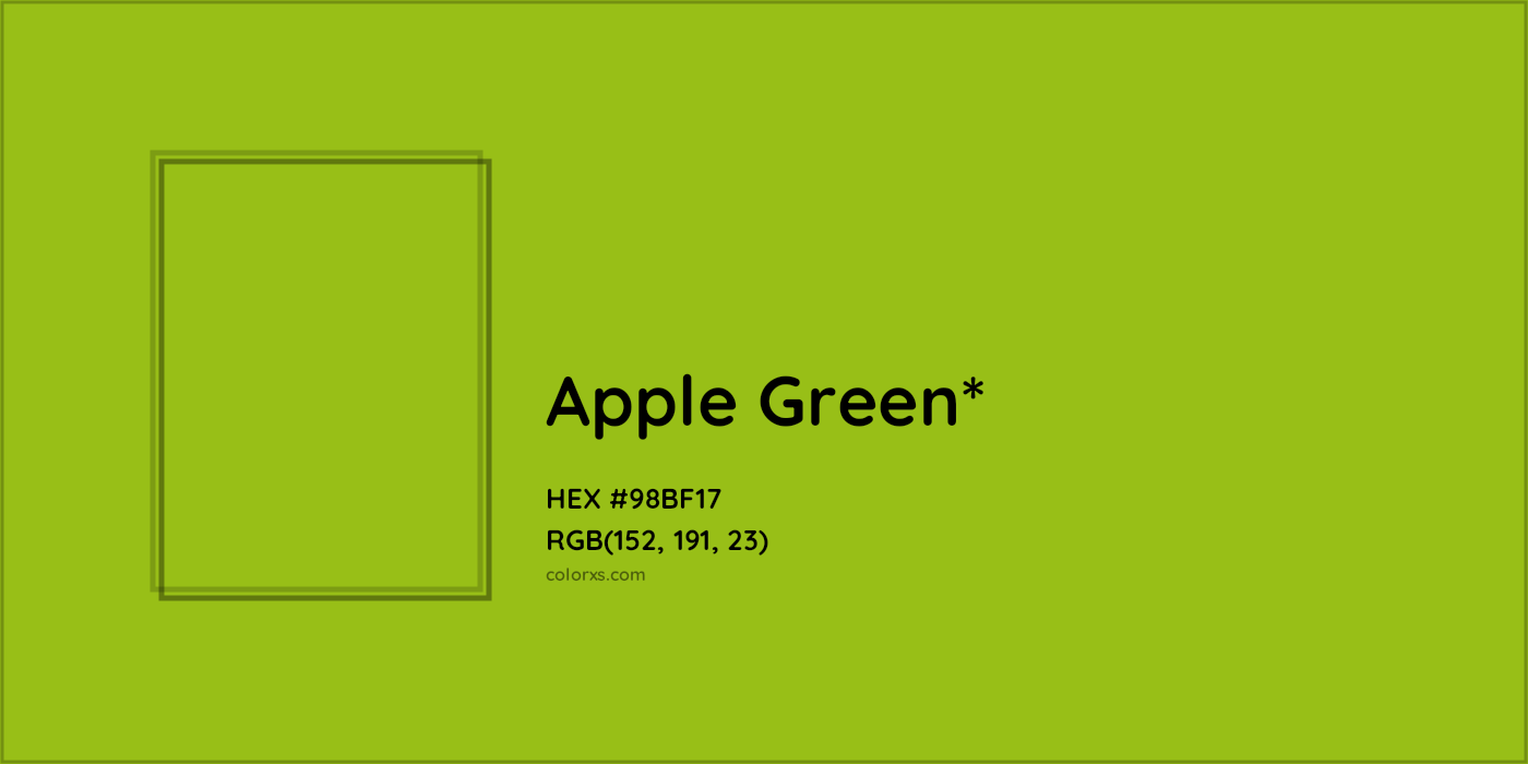 HEX #98BF17 Color Name, Color Code, Palettes, Similar Paints, Images