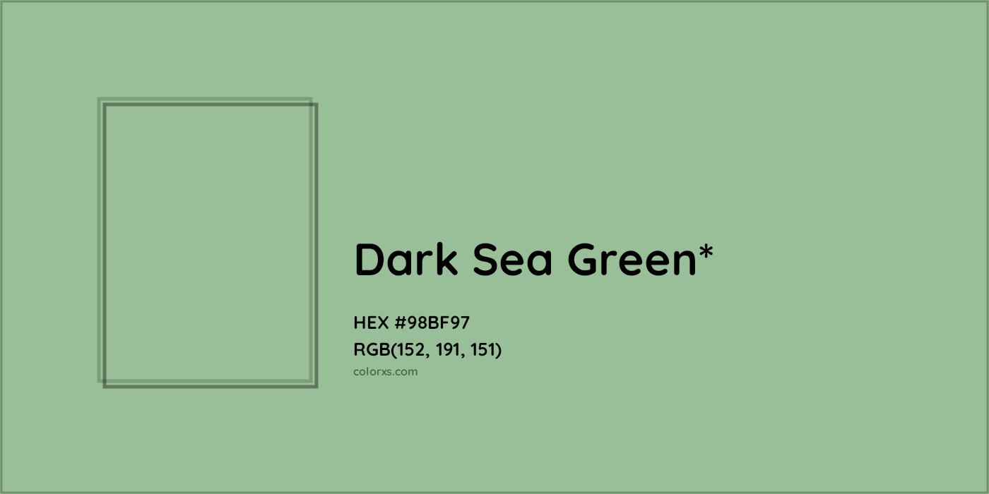 HEX #98BF97 Color Name, Color Code, Palettes, Similar Paints, Images