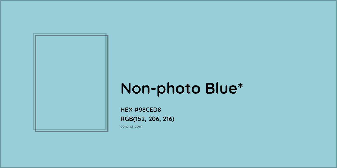HEX #98CED8 Color Name, Color Code, Palettes, Similar Paints, Images