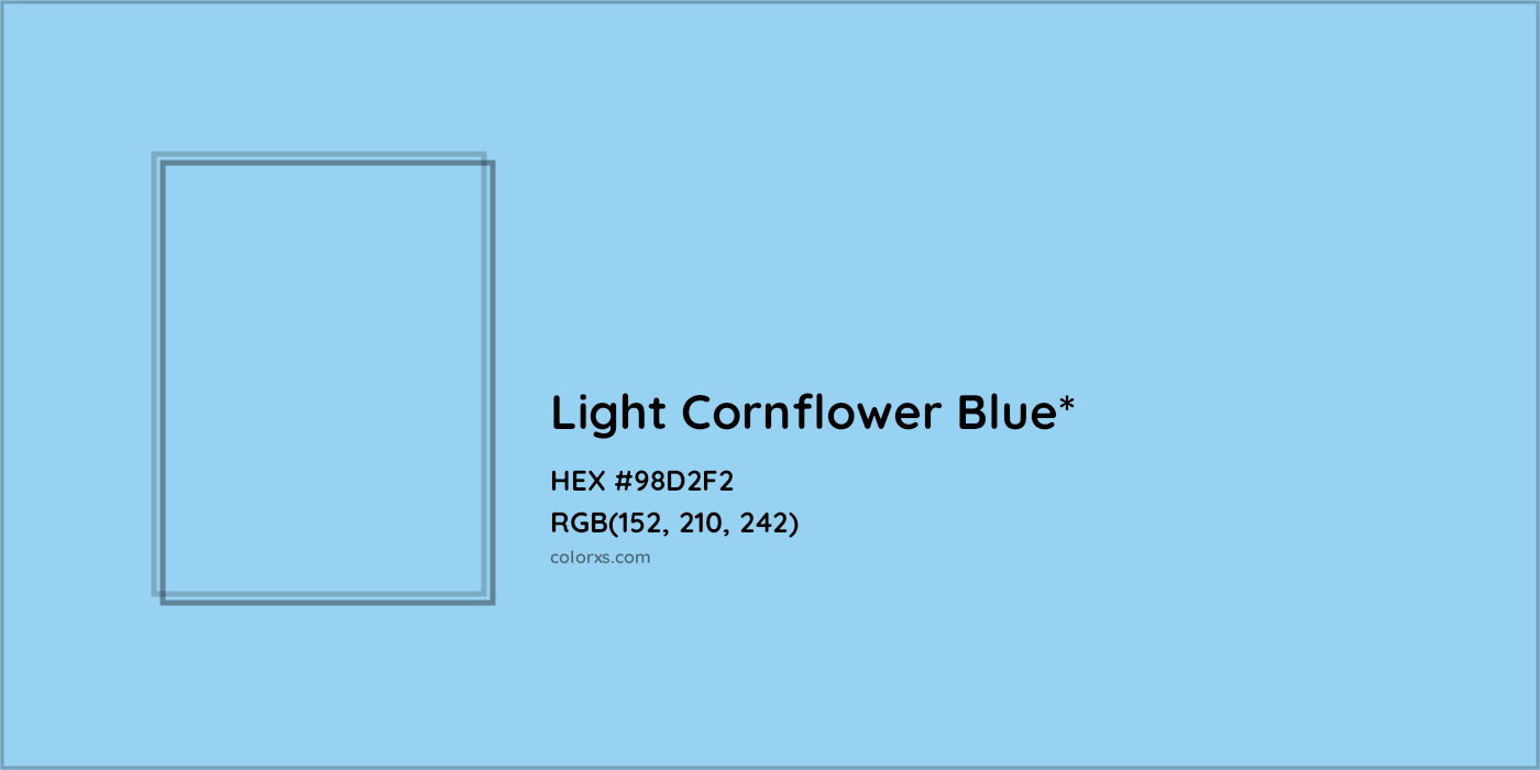 HEX #98D2F2 Color Name, Color Code, Palettes, Similar Paints, Images