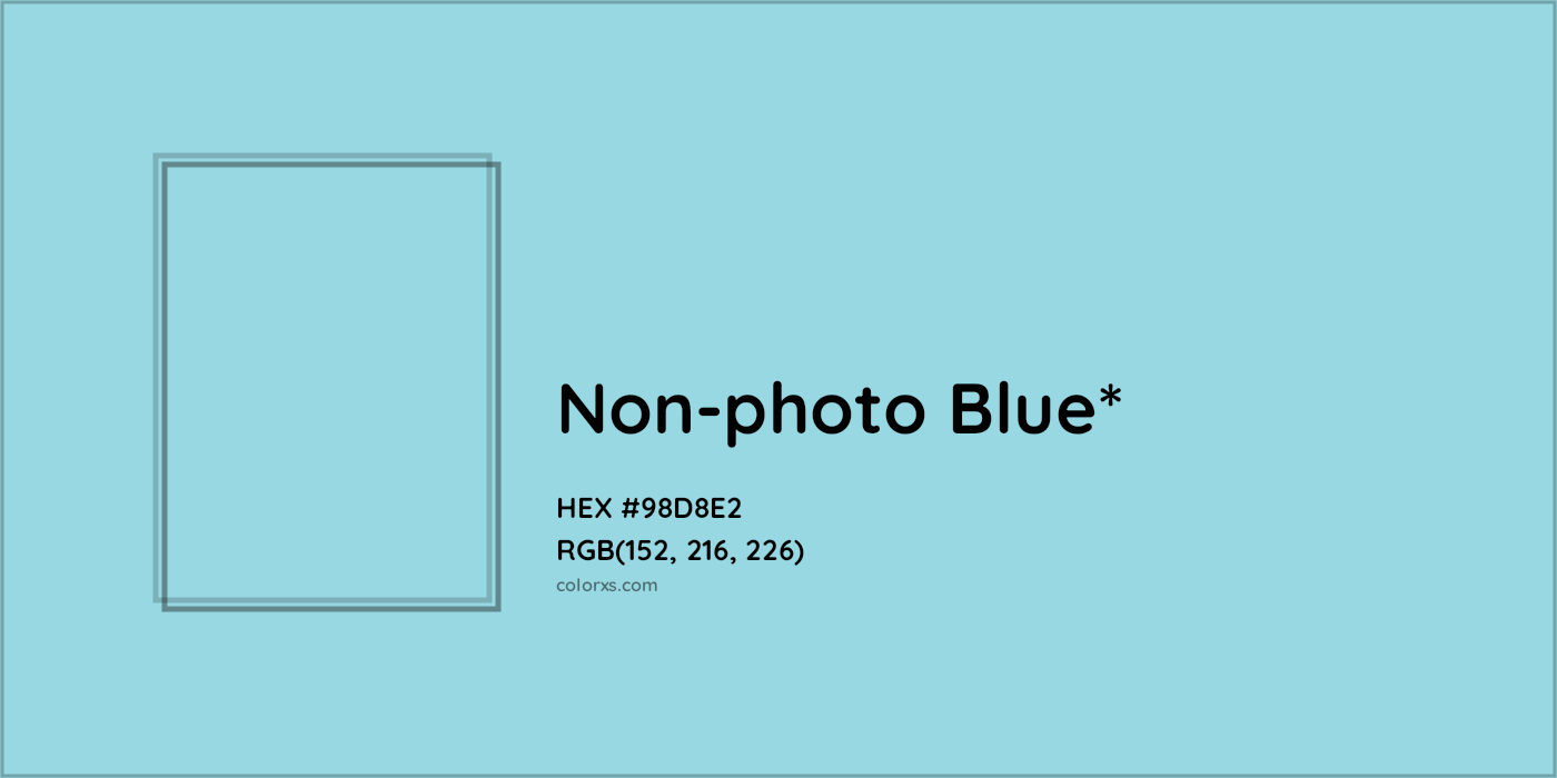 HEX #98D8E2 Color Name, Color Code, Palettes, Similar Paints, Images