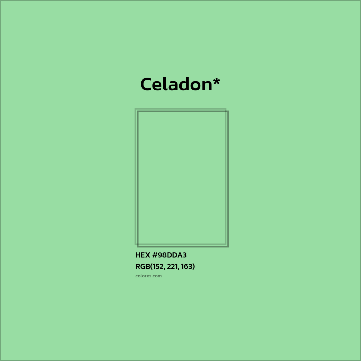HEX #98DDA3 Color Name, Color Code, Palettes, Similar Paints, Images