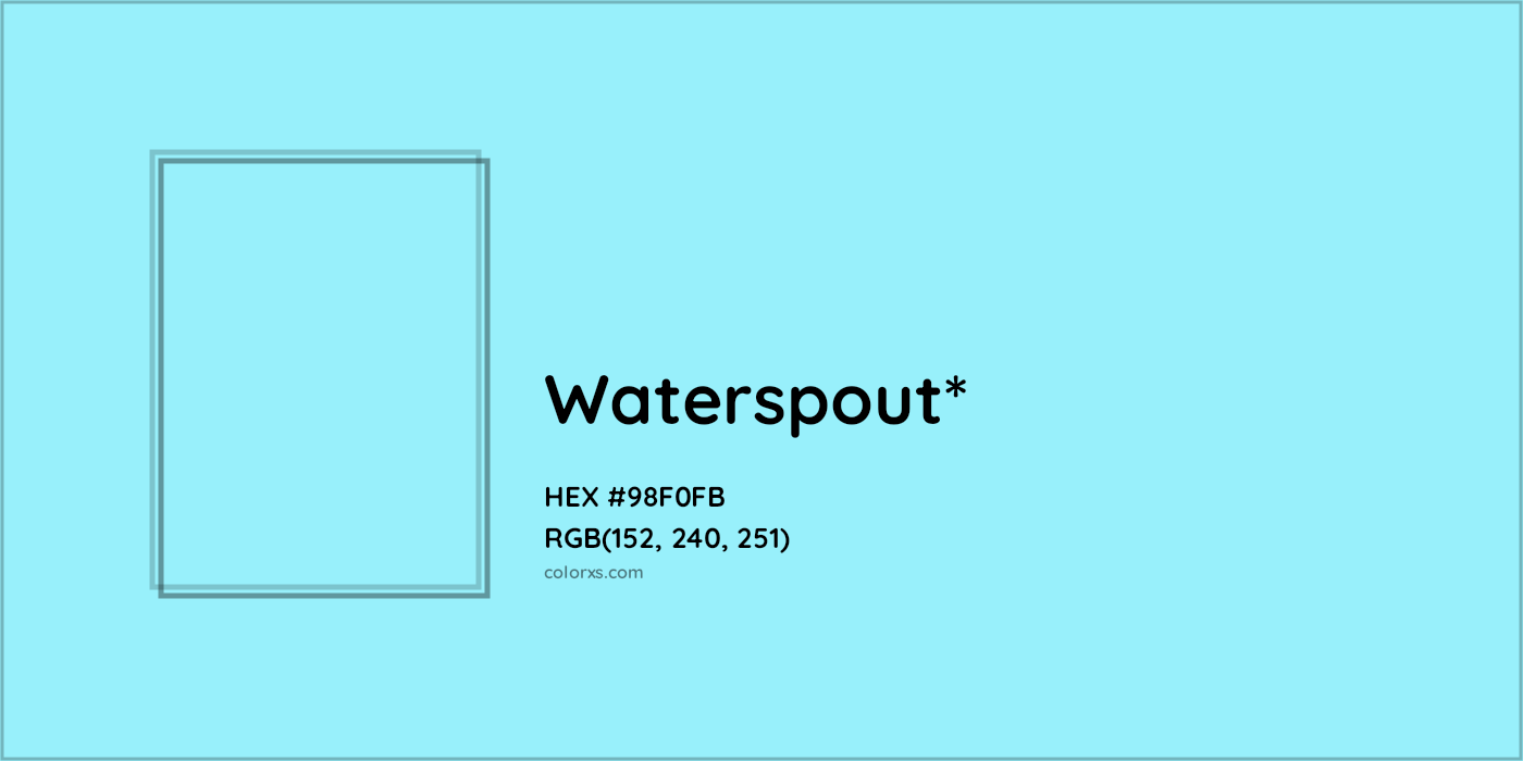 HEX #98F0FB Color Name, Color Code, Palettes, Similar Paints, Images