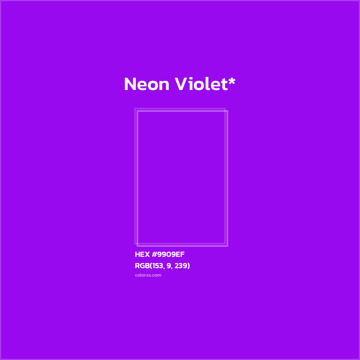 HEX #9909EF Color Name, Color Code, Palettes, Similar Paints, Images