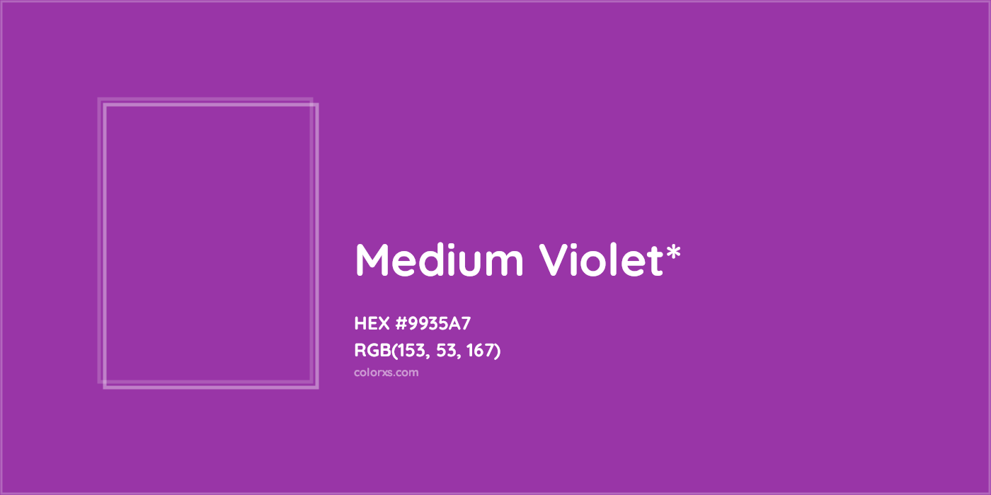 HEX #9935A7 Color Name, Color Code, Palettes, Similar Paints, Images