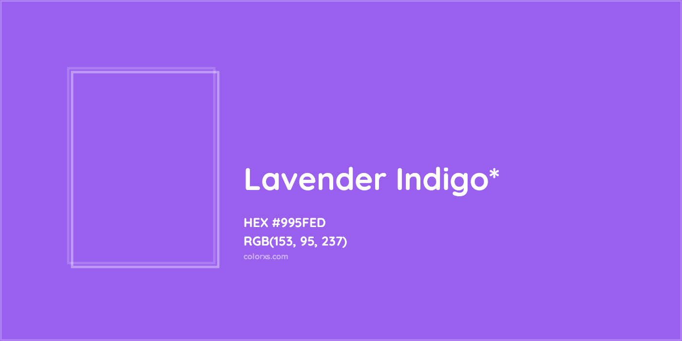 HEX #995FED Color Name, Color Code, Palettes, Similar Paints, Images