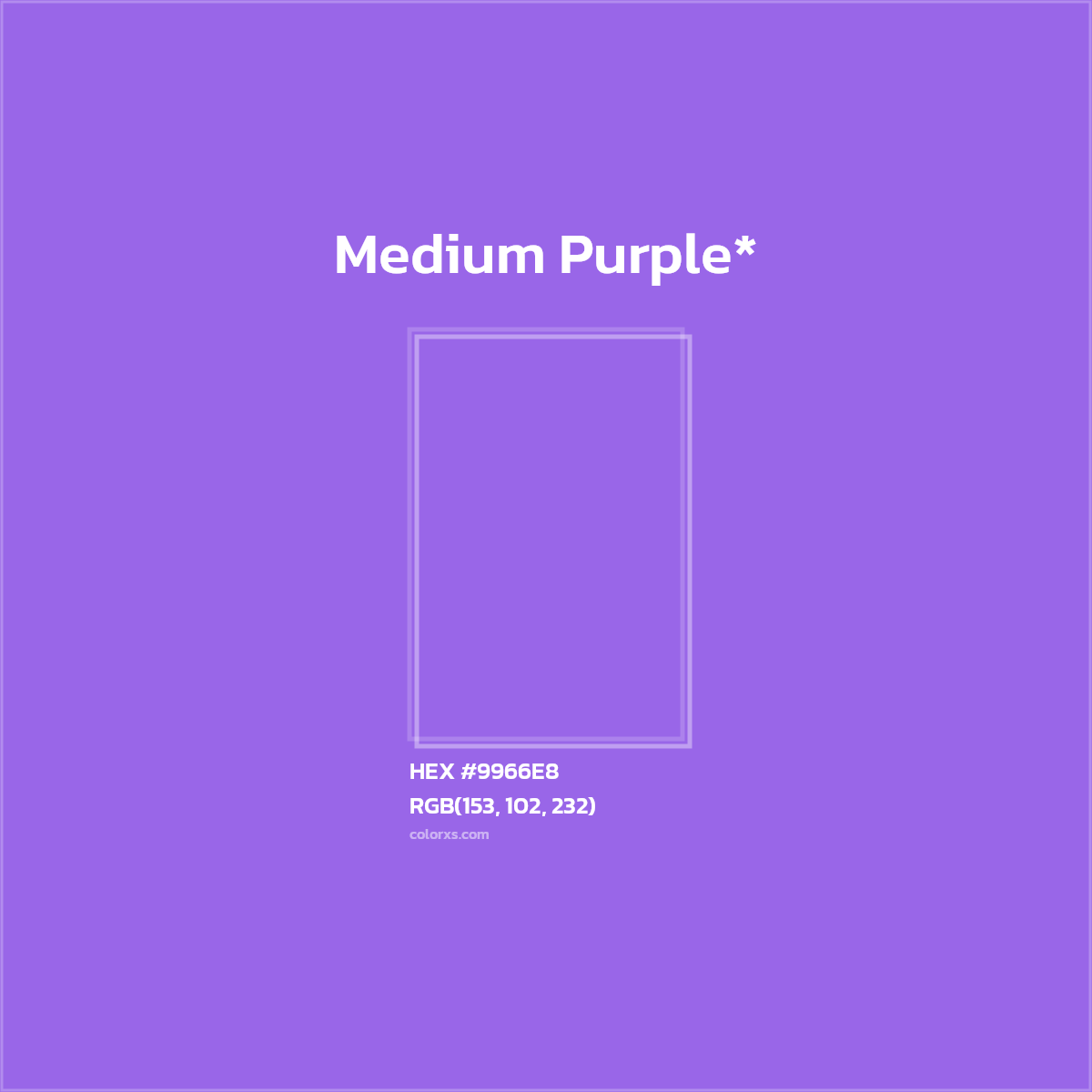 HEX #9966E8 Color Name, Color Code, Palettes, Similar Paints, Images