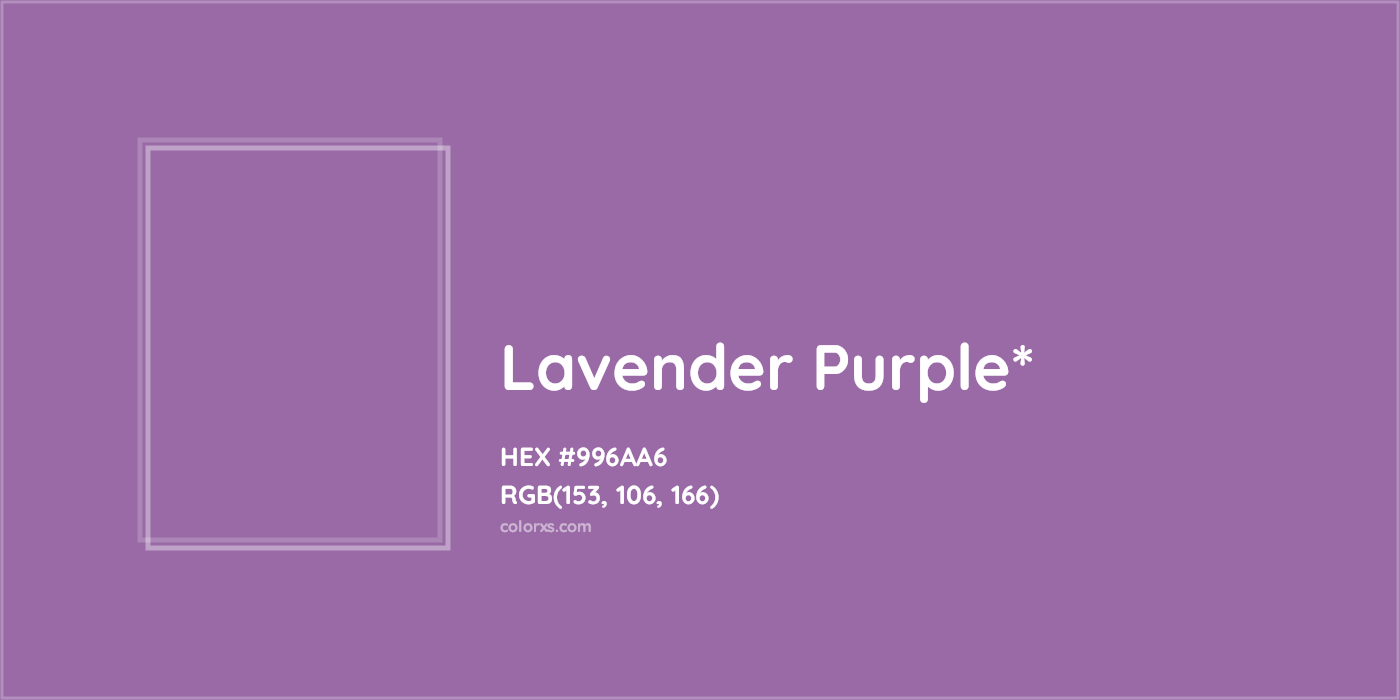 HEX #996AA6 Color Name, Color Code, Palettes, Similar Paints, Images