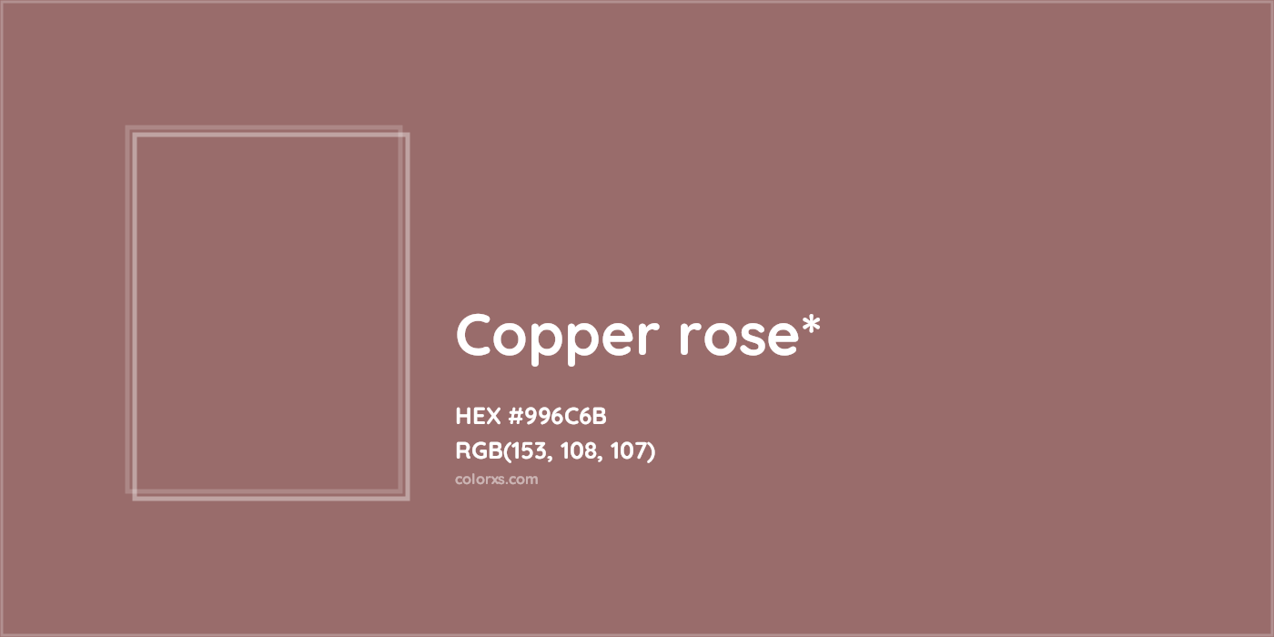 HEX #996C6B Color Name, Color Code, Palettes, Similar Paints, Images