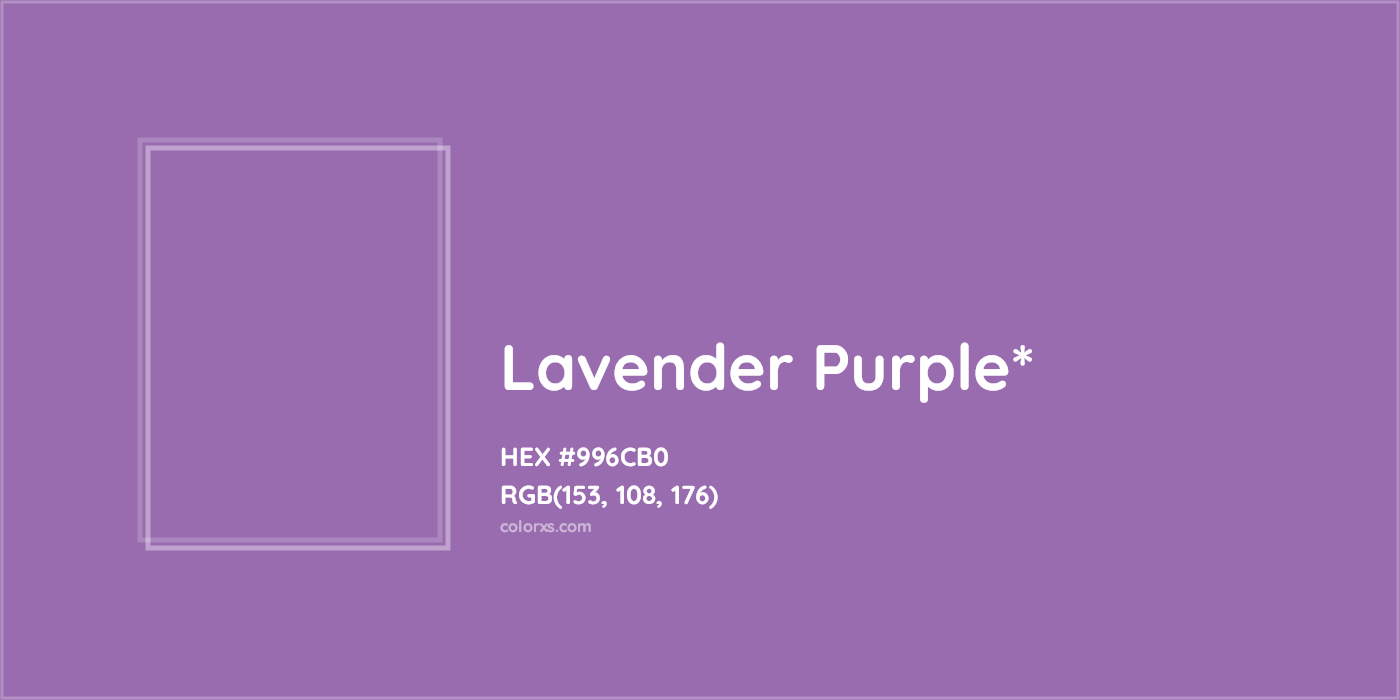 HEX #996CB0 Color Name, Color Code, Palettes, Similar Paints, Images